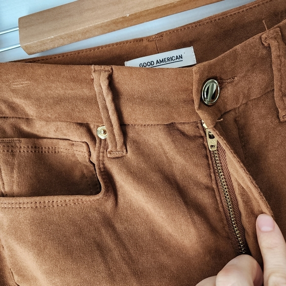 Good American Good waist faux suede pants - Picture 6 of 10